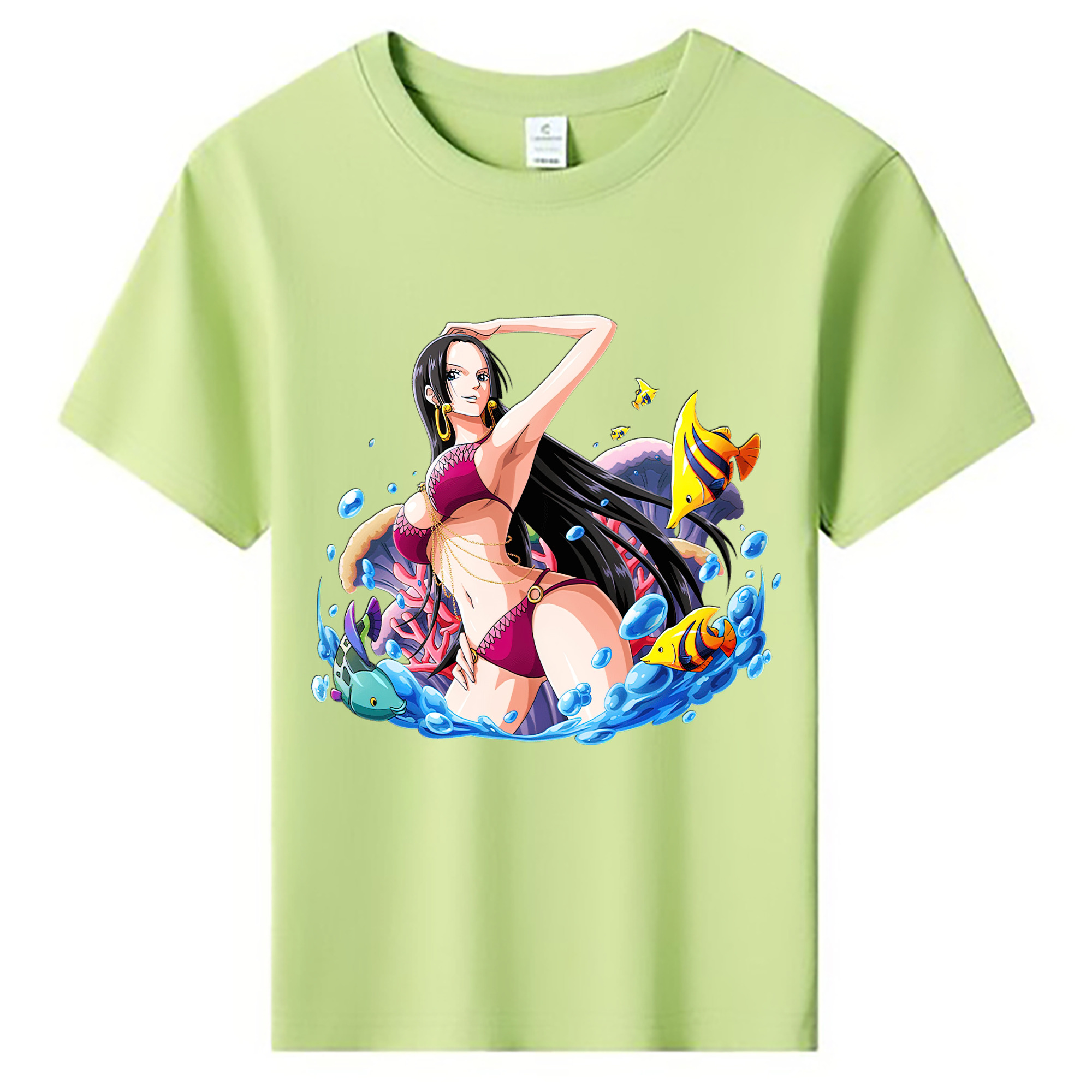 ワンピース ボア・ハンコック ONE PIECE Boa·Hancock 綿100％キッズTシャツ（フロントプリント）
